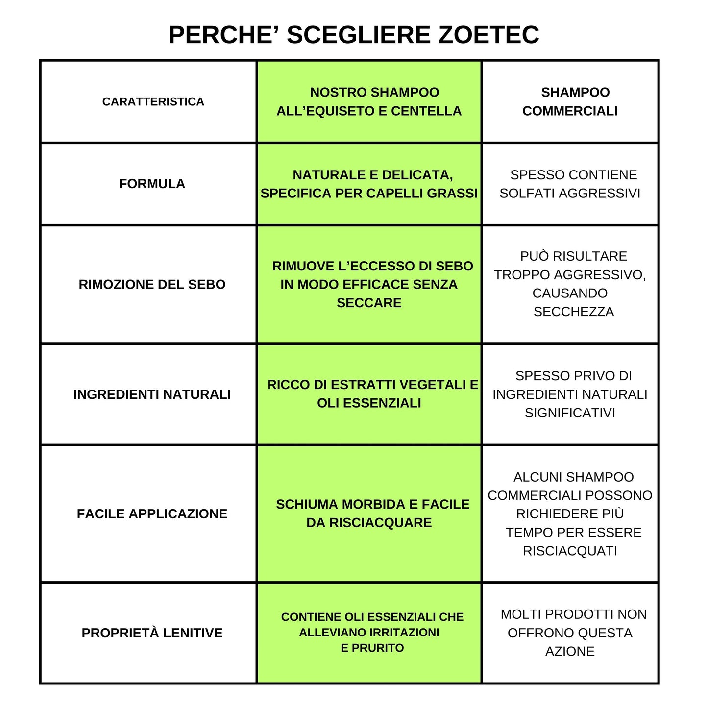 Shampoo Capelli Grassi Equiseto e Centella Asiatica - Formula Delicata 200ml