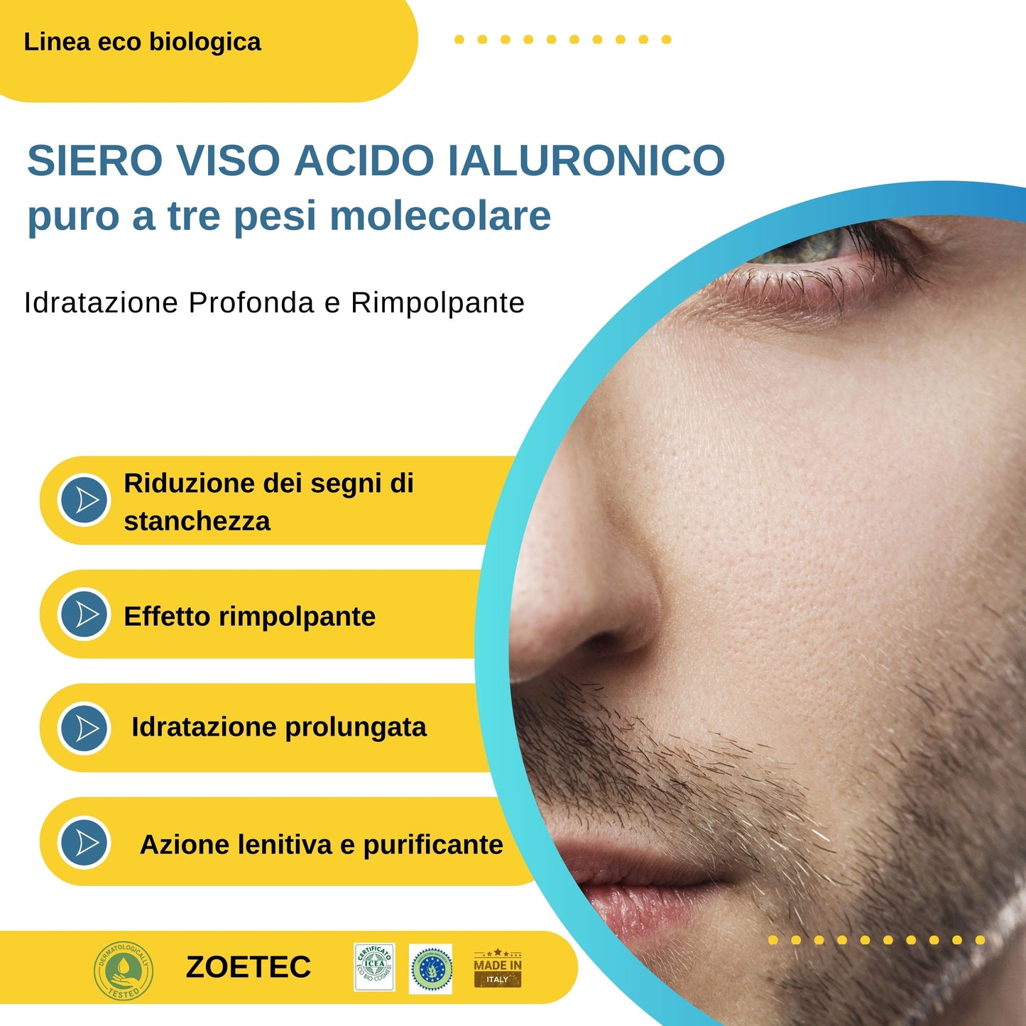 Siero Acido Ialuronico ai tre pesi molecolari -30 ml-