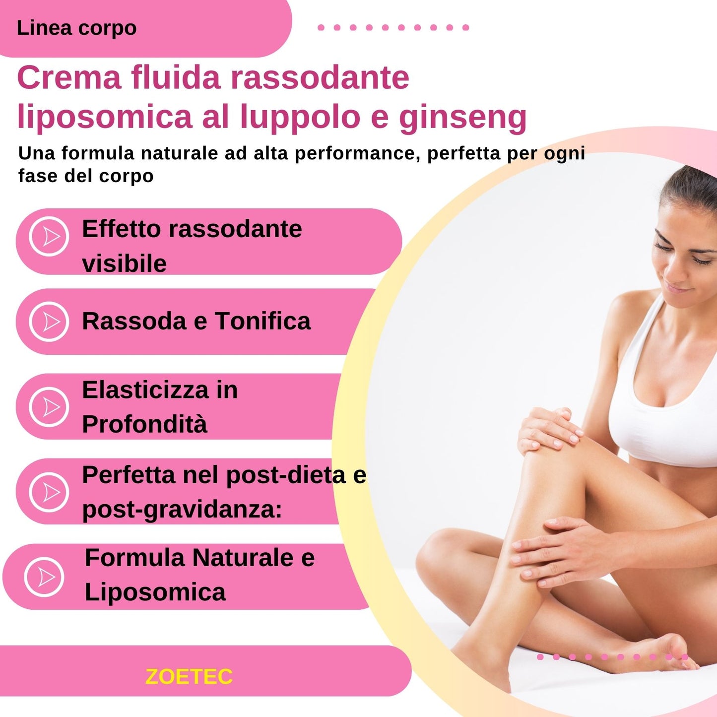 Crema Rassodante Corpo Liposomica al Luppolo &amp; Ginseng – 200ml