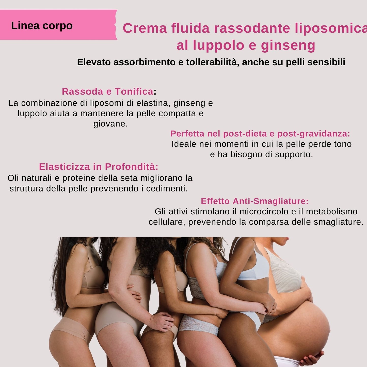 Crema Rassodante Corpo Liposomica al Luppolo &amp; Ginseng – 200ml