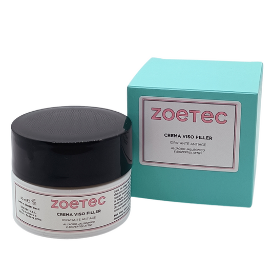 Crema Viso Antiage Effetto Filler con Acido Ialuronico e Biopeptidi - 50ml-