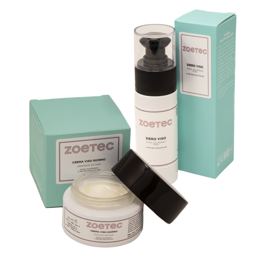 Trattamento Viso Completo Antiage con Acido Ialuronico ai Tre Pesi Molecolari - siero e crema